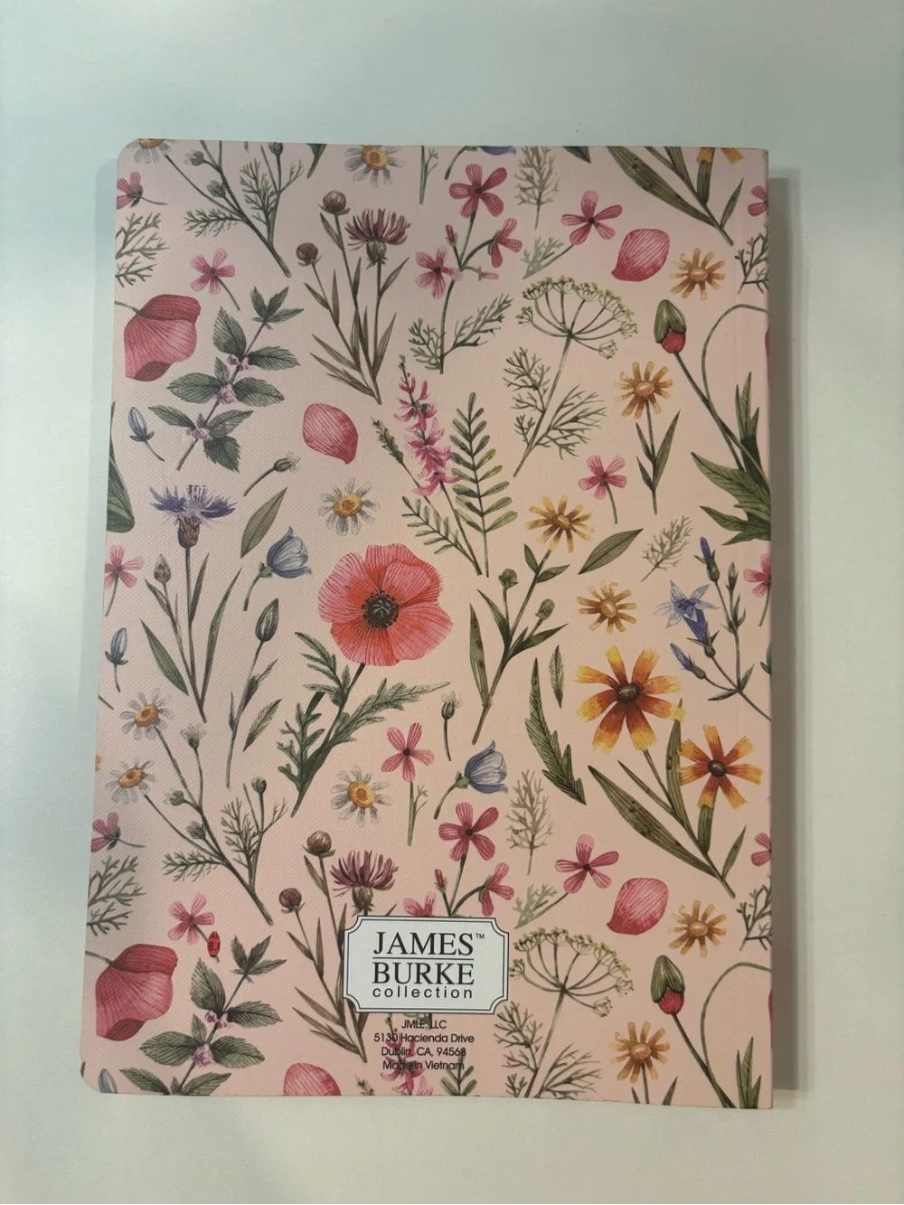 Dream Big Floral Hardcover Notebook — Pink Botanical Journal
